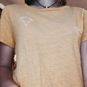Women’s yellow t shirt
